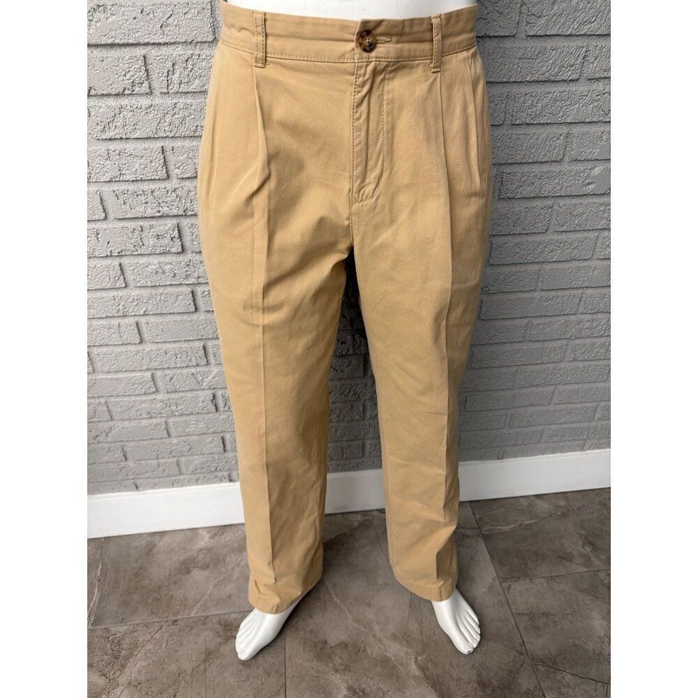 Tommy Hilfiger Men’s Pleated Khaki Chino Pants Size 34-32